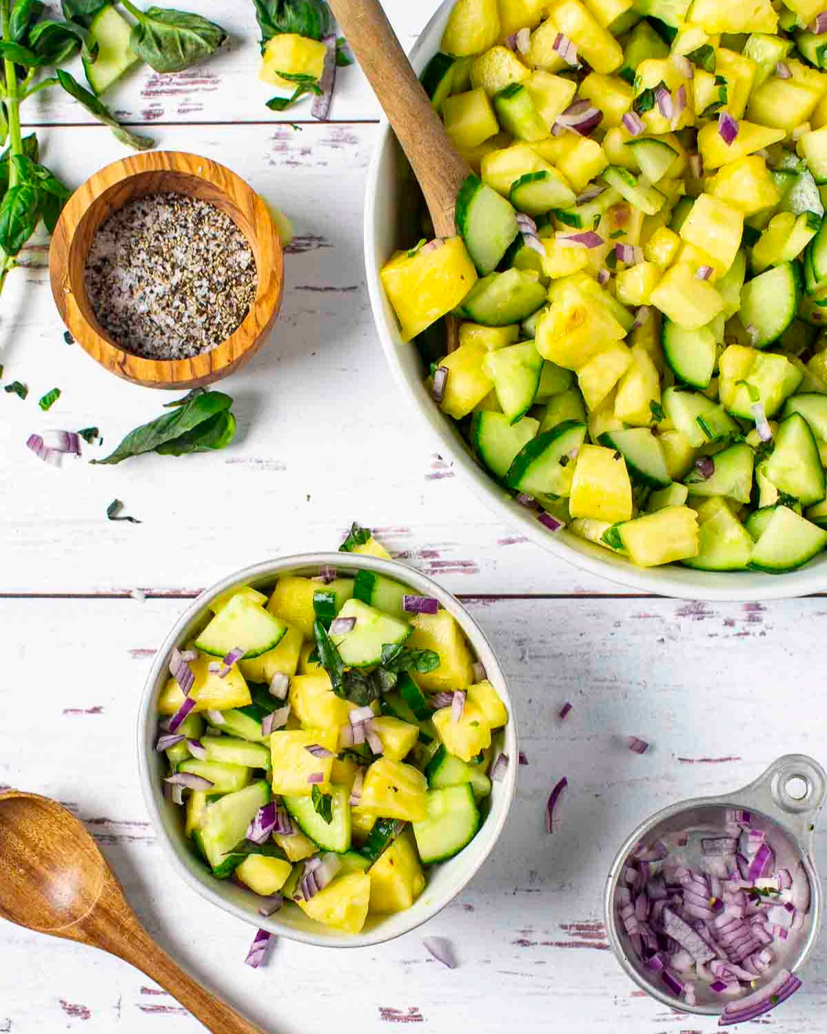 Easy Vegan Pineapple Cucumber Salad: Sweet, Zesty & Healthy